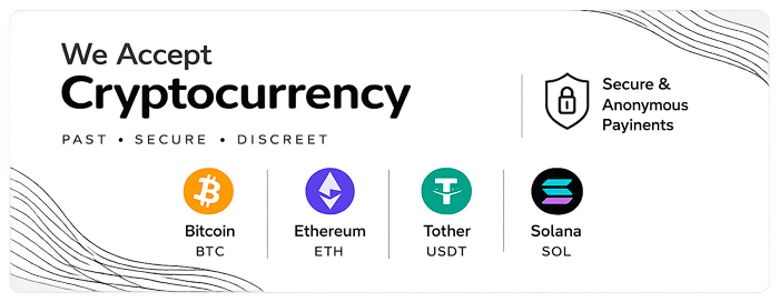 We Accept Cryptocurrency
